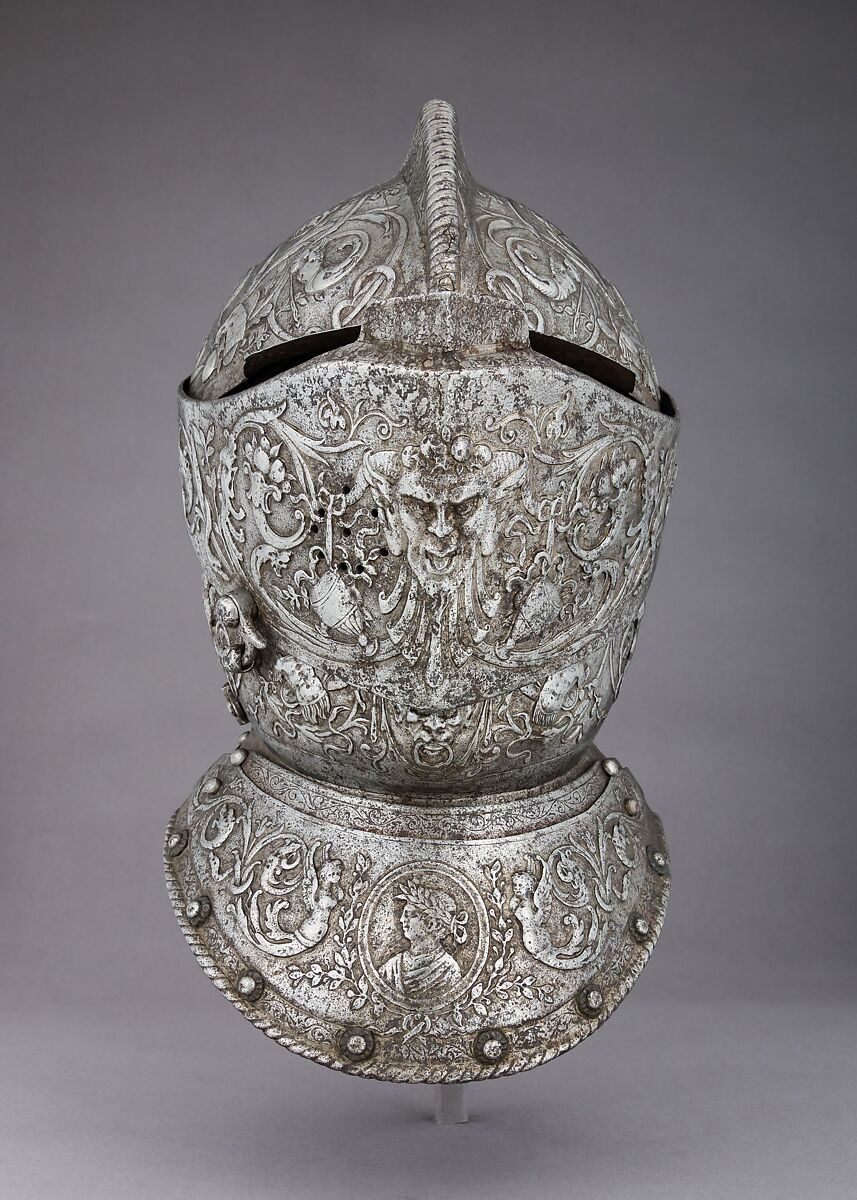 Close Helmet, Steel, brass, French