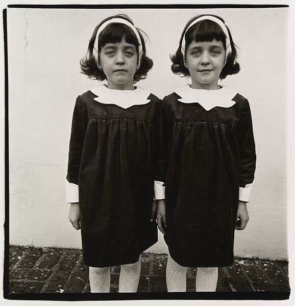 Identical twins, Roselle, N.J., Diane Arbus (American, New York 1923–1971 New York), Gelatin silver print 