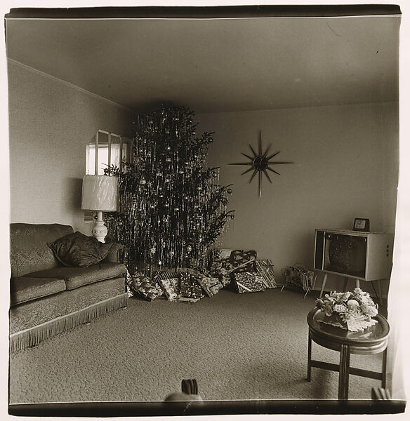 Xmas tree in a living room in Levittown, L.I., Diane Arbus  American, Gelatin silver print