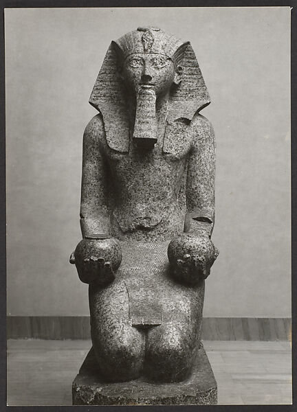 [Egyptian Sculpture, Metropolitan Museum of Art], Charles Sheeler (American, Philadelphia, Pennsylvania 1883–1965 Dobbs Ferry, New York), Gelatin silver print 