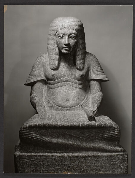 [Egyptian Sculpture, Metropolitan Museum of Art], Charles Sheeler (American, Philadelphia, Pennsylvania 1883–1965 Dobbs Ferry, New York), Gelatin silver print 