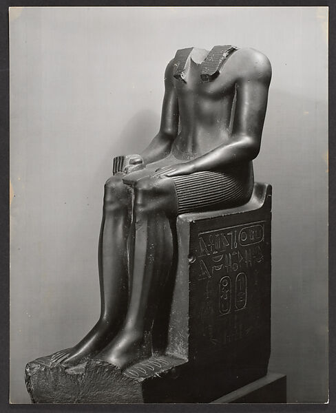 [Egyptian Sculpture, Metropolitan Museum of Art], Charles Sheeler (American, Philadelphia, Pennsylvania 1883–1965 Dobbs Ferry, New York), Gelatin silver print 