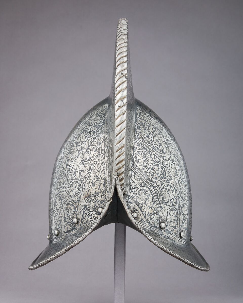 Morion, Steel, leather, French