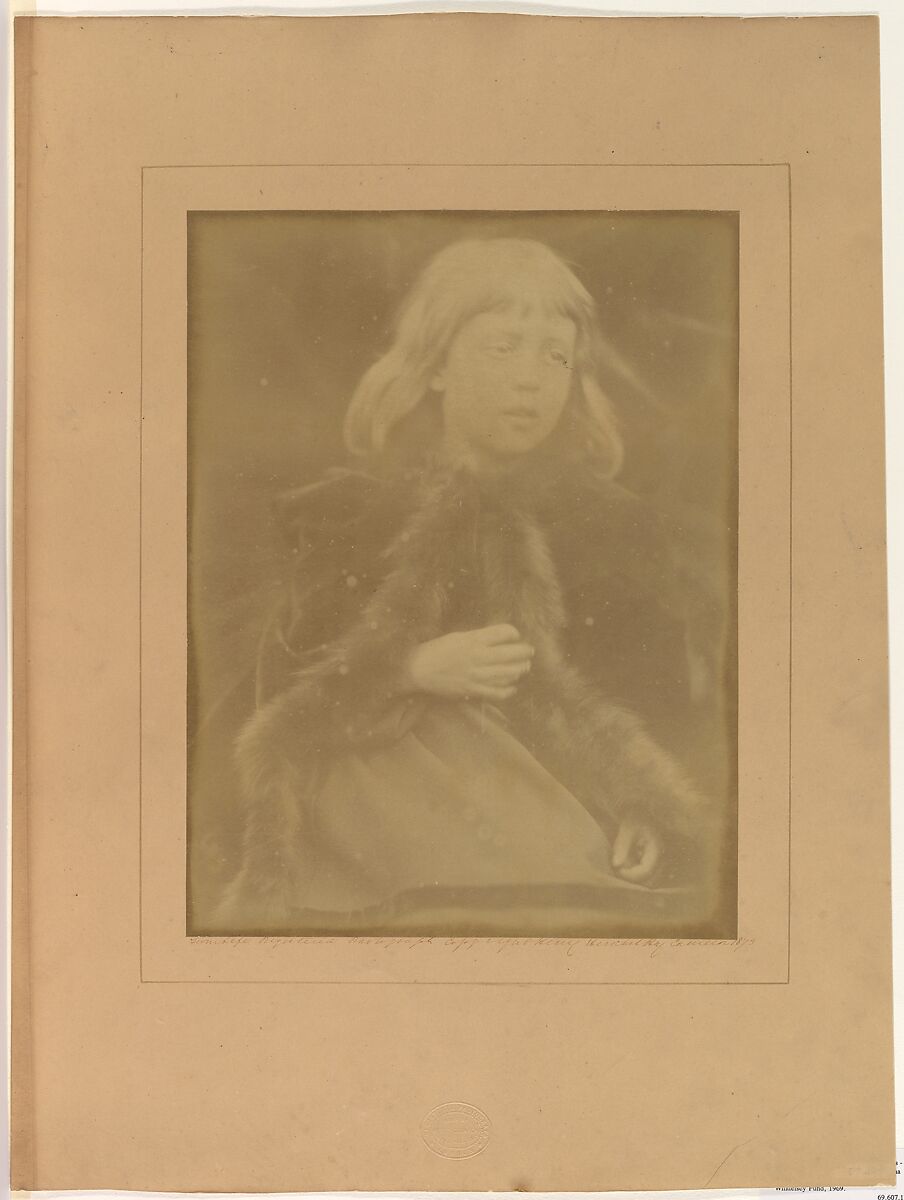 [Unidentified Child], Julia Margaret Cameron (British (born India), Calcutta 1815–1879 Kalutara, Ceylon), Albumen silver print 