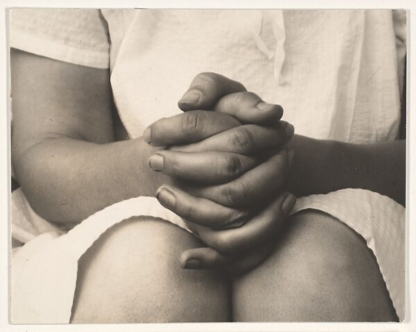 Georgia O'Keeffe–Hands, Alfred Stieglitz (American, Hoboken, New Jersey 1864–1946 New York), Gelatin silver print 