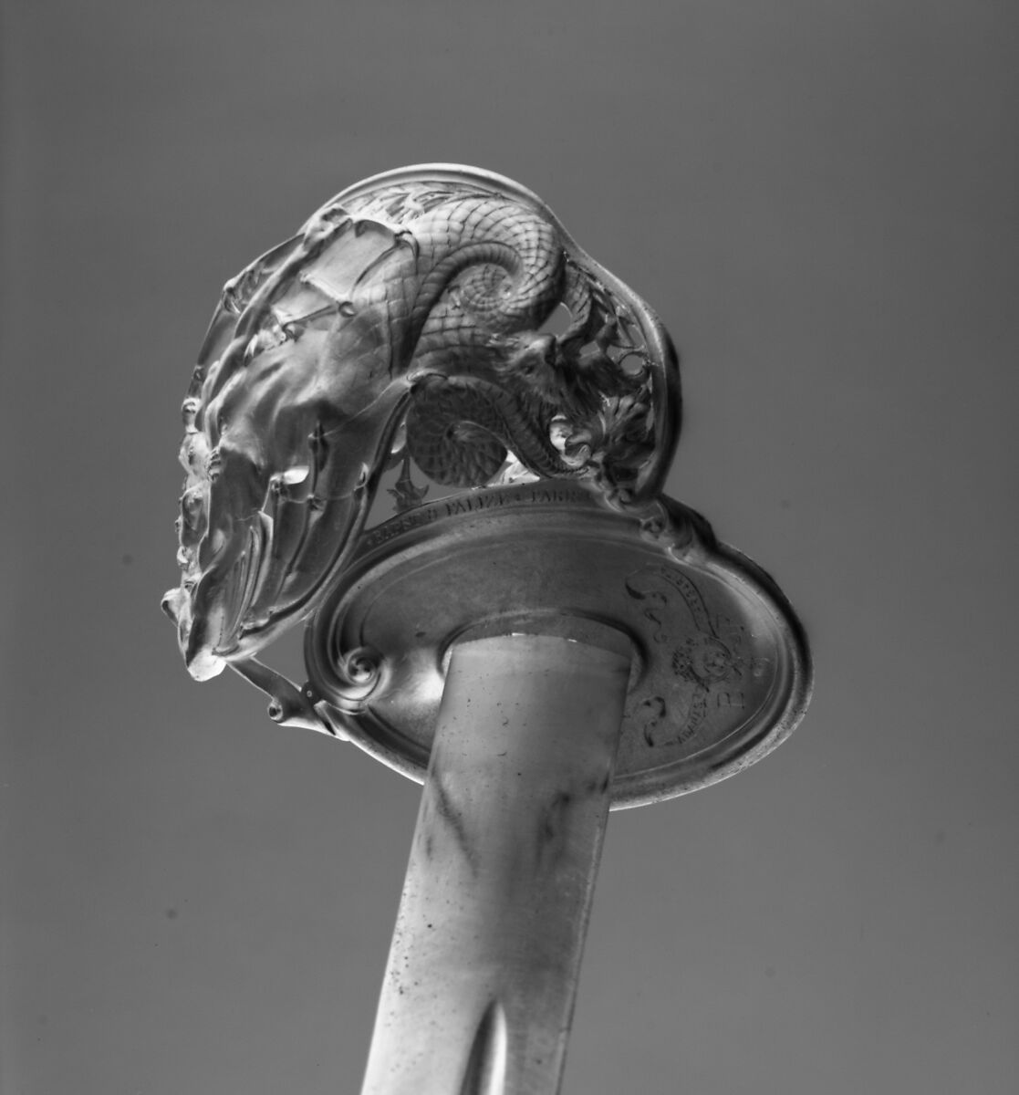 Sword Hilt, Designed and modeled by Albert-Ernest Carrier-Belleuse (French, Anizy-le-Château 1824–1887 Sèvres), Bronze, gold, French, Paris