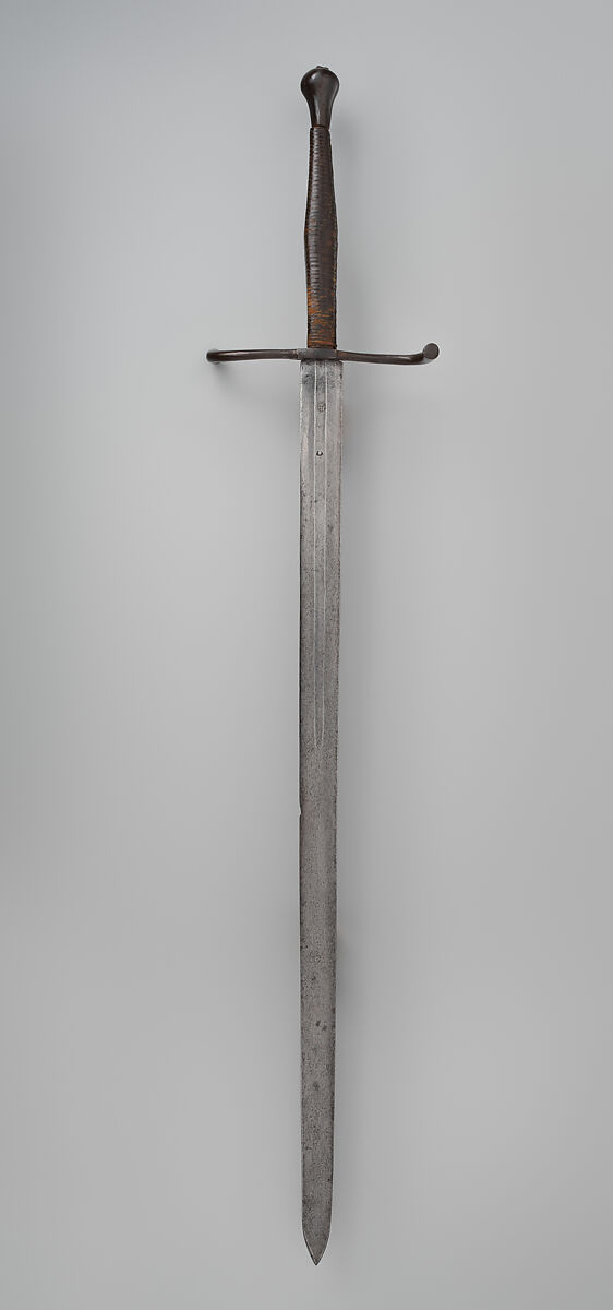 Hand and a Half Sword, Steel, leather, wood, German 