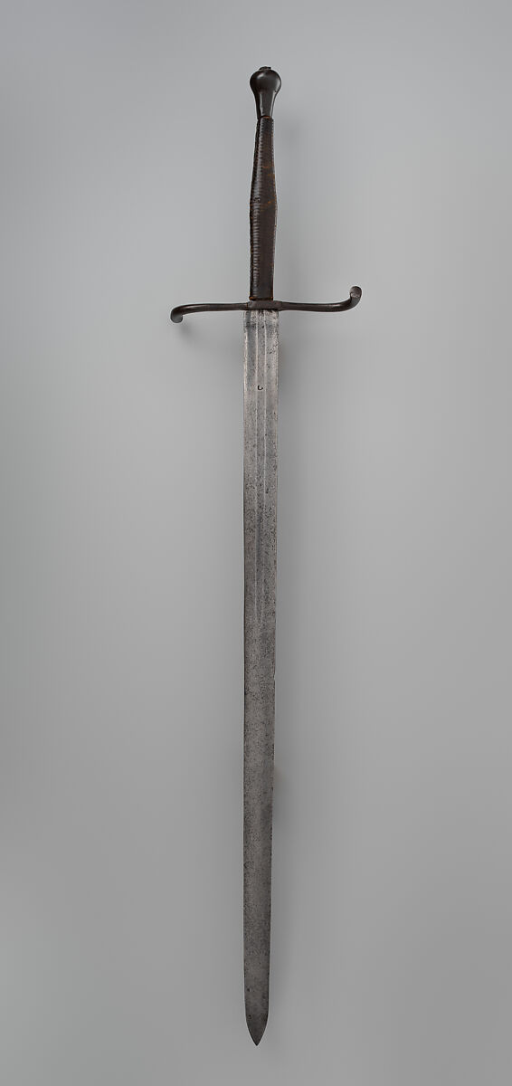 Hand and a Half Sword, Steel, leather, wood, German