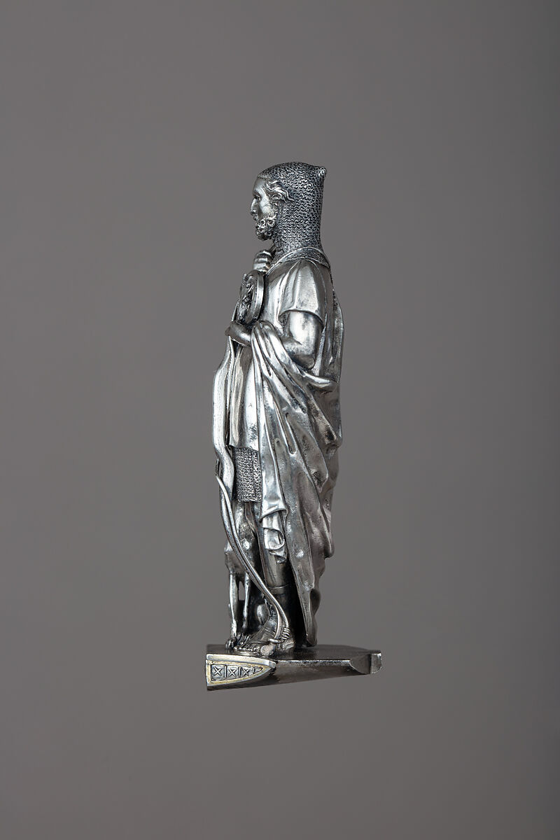 Hunting Sword with Scabbard, Silver, gold, copper, steel, French, Paris