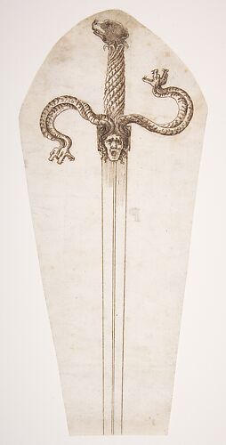 Drawing of a Sword Hilt