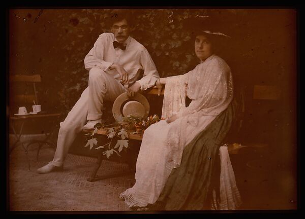 Stieglitz and Emmy, Frank Eugene (American, New York 1865–1936 Munich), Autochrome  