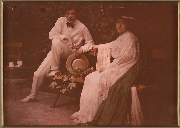 Stieglitz and Emmy, Frank Eugene (American, New York 1865–1936 Munich), Autochrome 