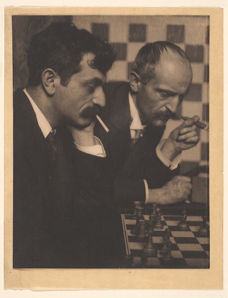 Dr. Emanuel Lasker and His Brother, Frank Eugene (American, New York 1865–1936 Munich), Platinum print  