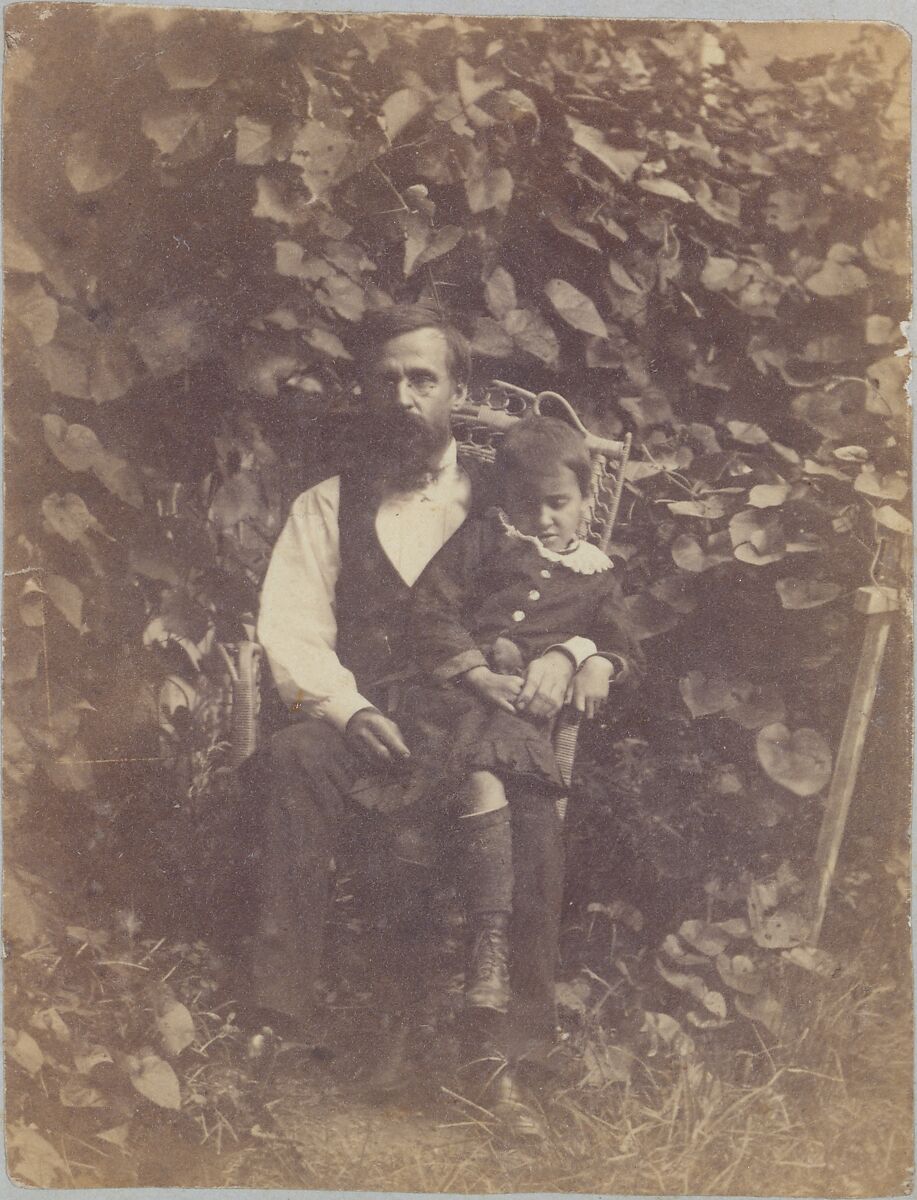 William J. Crowell with Ella, Thomas Eakins (American, Philadelphia, Pennsylvania 1844–1916 Philadelphia, Pennsylvania), Albumen silver print  