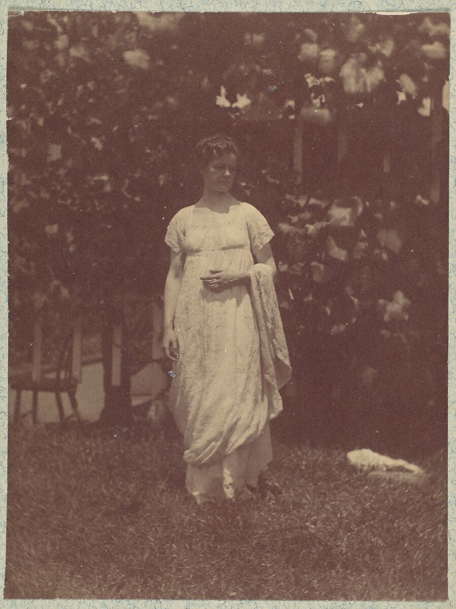 [Mrs. Louis Kentin in Empire Dress], Thomas Eakins (American, Philadelphia, Pennsylvania 1844–1916 Philadelphia, Pennsylvania), Albumen silver print  