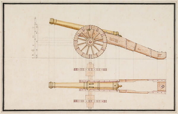 Construction Drawing of a Cannon