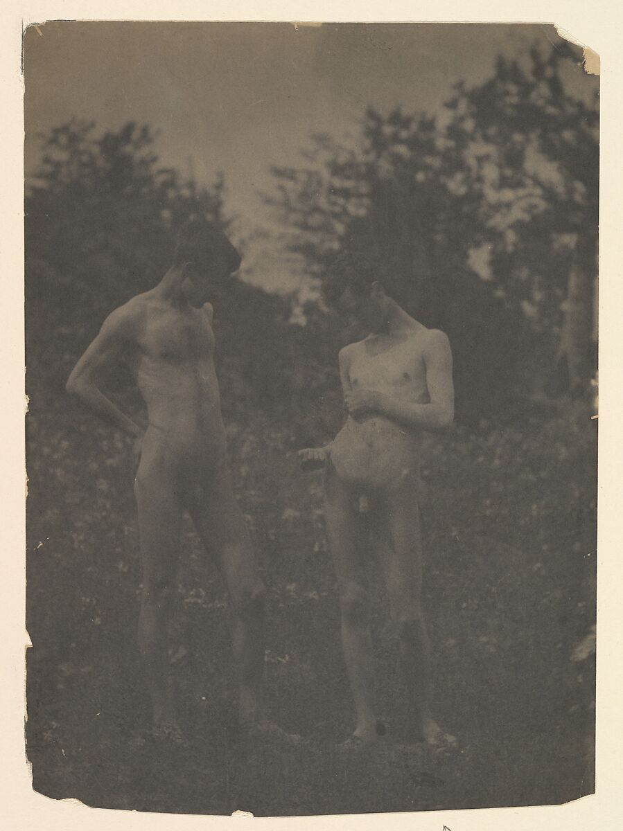 [Nude Men in the Garden], Thomas Eakins (American, Philadelphia, Pennsylvania 1844–1916 Philadelphia, Pennsylvania), Platinum print  