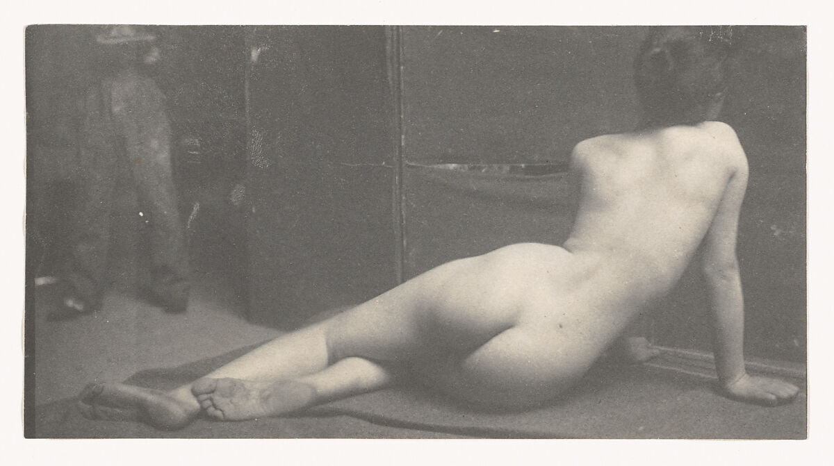 [Female Nude from the Back], Thomas Eakins (American, Philadelphia, Pennsylvania 1844–1916 Philadelphia, Pennsylvania), Platinum print  