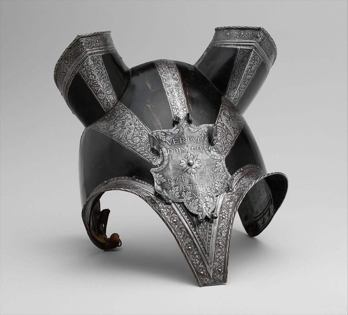 Half-Shaffron (Horse's Head Defense), Steel, leather, German, possibly Brunswick