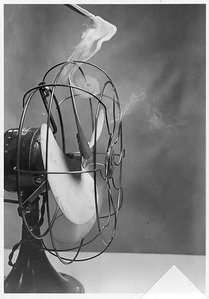 [Motion Study of Smoke Vortices Caused by Electric Fan], Harold Edgerton (American, 1903–1990), Gelatin silver print 