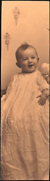 [Walker Evans in Infant's Frock], O.G. Conkling, Platinum print 