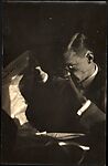 [Walker Evans Reading Newspaper in Apartment at 48 Columbia Heights, Brooklyn, New York], Unknown, Gelatin silver print