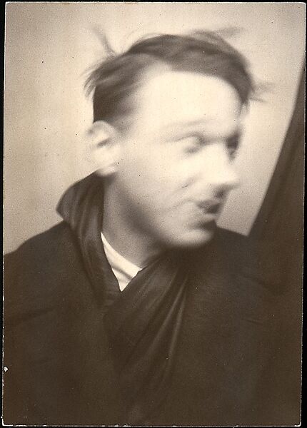 [Self-Portrait in Automated Photobooth], Walker Evans (American, St. Louis, Missouri 1903–1975 New Haven, Connecticut), Gelatin silver print 