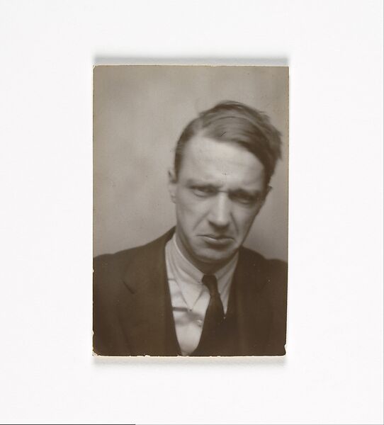 [Self-Portrait in Automated Photobooth], Walker Evans (American, St. Louis, Missouri 1903–1975 New Haven, Connecticut), Gelatin silver print 