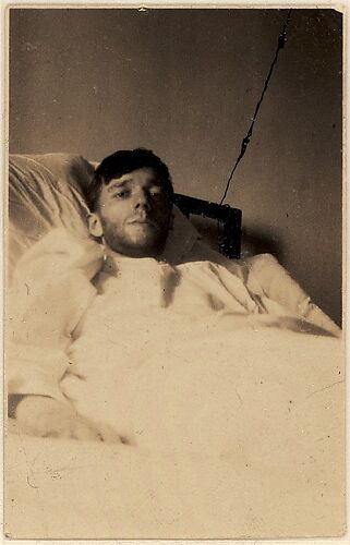 [Self-Portrait in New York Hospital Bed, New York City]