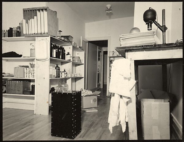 [Studio and Darkroom at 201 East 93nd Street, New York City], Walker Evans (American, St. Louis, Missouri 1903–1975 New Haven, Connecticut), Gelatin silver print 