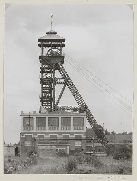 Winding Towers, 2 Views, Fosse Lens No 7, Wingles, Nord et Pas-de-Calais, France, Bernd and Hilla Becher (German, active 1959–2007), Gelatin silver prints