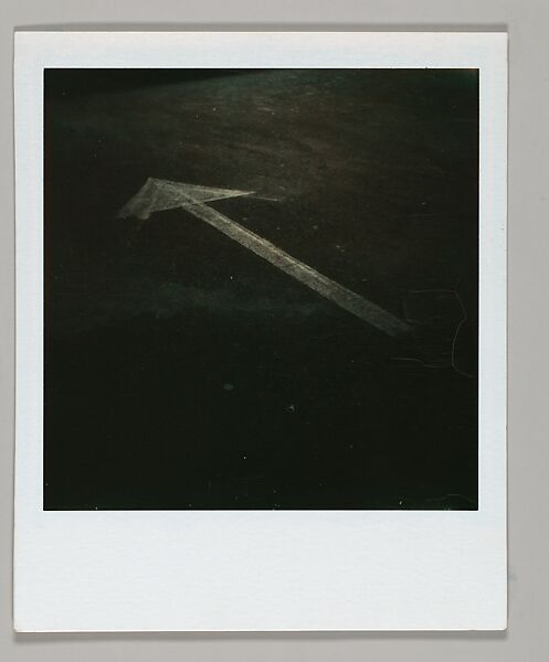 [Street Arrow], Walker Evans (American, St. Louis, Missouri 1903–1975 New Haven, Connecticut), Instant internal dye diffusion transfer print (Polaroid SX-70) 