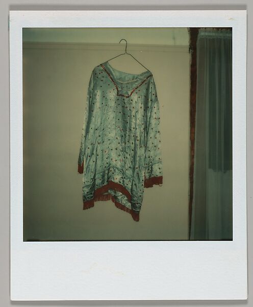 [Carla Steiger's Dress, Oberlin, Ohio], Walker Evans (American, St. Louis, Missouri 1903–1975 New Haven, Connecticut), Instant internal dye diffusion transfer print (Polaroid SX-70) 