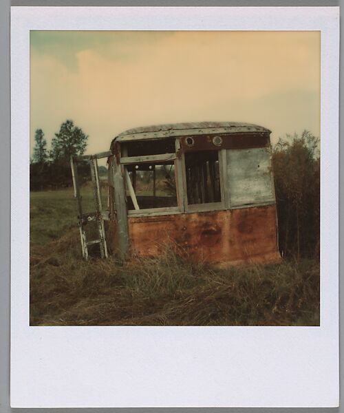 [Abandoned Cab, Alabama], Walker Evans (American, St. Louis, Missouri 1903–1975 New Haven, Connecticut), Instant internal dye diffusion transfer print (Polaroid SX-70) 