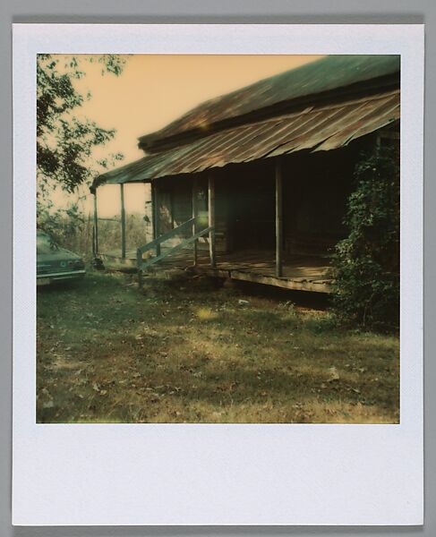 [Ramshackle House, Hale County, Alabama], Walker Evans (American, St. Louis, Missouri 1903–1975 New Haven, Connecticut), Instant internal dye diffusion transfer print (Polaroid SX-70) 