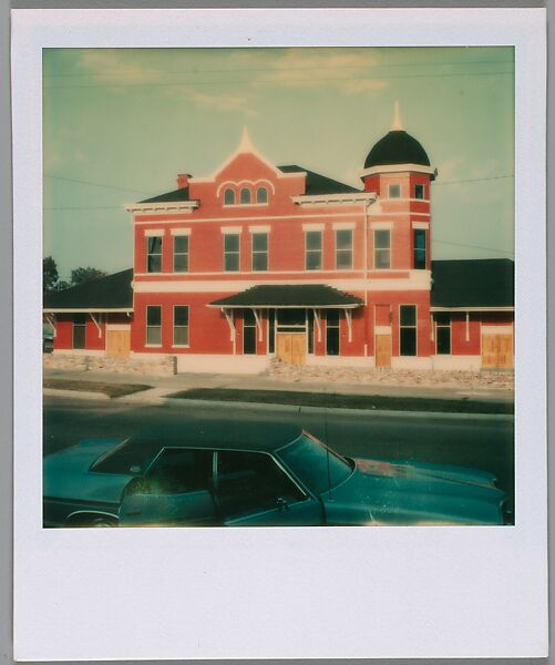 [Wedding Cake Style House, Alabama], Walker Evans (American, St. Louis, Missouri 1903–1975 New Haven, Connecticut), Instant internal dye diffusion transfer print (Polaroid SX-70) 
