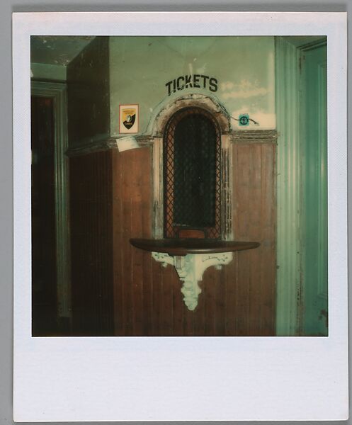 [Kingston Station, Rhode Island], Walker Evans (American, St. Louis, Missouri 1903–1975 New Haven, Connecticut), Instant internal dye diffusion transfer print (Polaroid SX-70) 