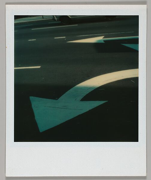 [Street Arrows], Walker Evans (American, St. Louis, Missouri 1903–1975 New Haven, Connecticut), Instant internal dye diffusion transfer print (Polaroid SX-70) 