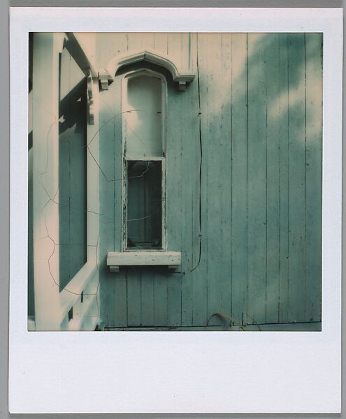 [Window of White Clapboard House], Walker Evans (American, St. Louis, Missouri 1903–1975 New Haven, Connecticut), Instant internal dye diffusion transfer print (Polaroid SX-70) 