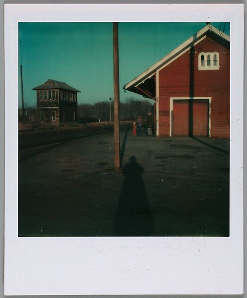 [Train Depot], Walker Evans (American, St. Louis, Missouri 1903–1975 New Haven, Connecticut), Instant internal dye diffusion transfer print (Polaroid SX-70) 