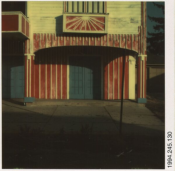 [Theater Near Old Saybrook, Connecticut], Walker Evans (American, St. Louis, Missouri 1903–1975 New Haven, Connecticut), Instant internal dye diffusion transfer print (Polaroid SX-70)