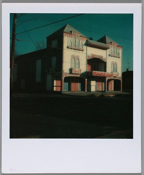 [Theater Near Old Saybrook, Connecticut], Walker Evans (American, St. Louis, Missouri 1903–1975 New Haven, Connecticut), Instant internal dye diffusion transfer print (Polaroid SX-70) 