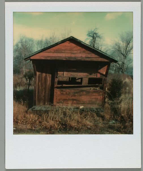 [Abandoned House], Walker Evans (American, St. Louis, Missouri 1903–1975 New Haven, Connecticut), Instant internal dye diffusion transfer print (Polaroid SX-70) 