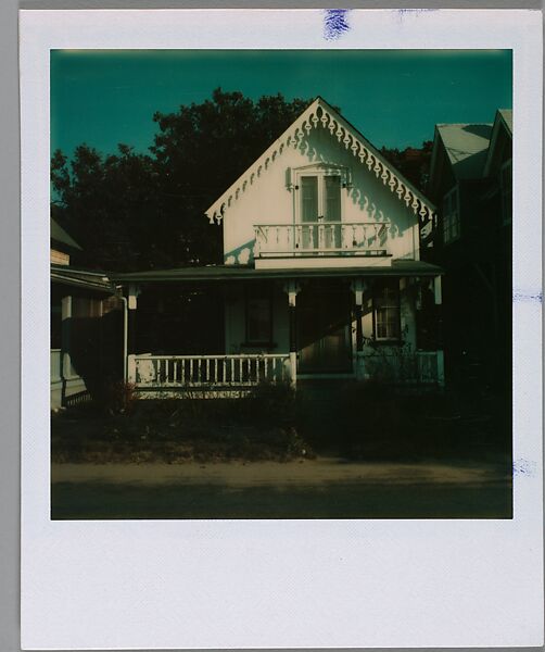 [Gingerbread Trim House], Walker Evans (American, St. Louis, Missouri 1903–1975 New Haven, Connecticut), Instant internal dye diffusion transfer print (Polaroid SX-70) 