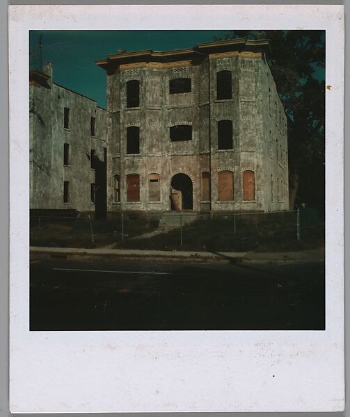 [Building Shell], Walker Evans (American, St. Louis, Missouri 1903–1975 New Haven, Connecticut), Instant internal dye diffusion transfer print (Polaroid SX-70) 