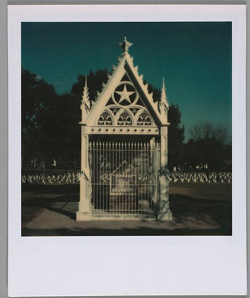 [Victorian Funerary Monument], Walker Evans (American, St. Louis, Missouri 1903–1975 New Haven, Connecticut), Instant internal dye diffusion transfer print (Polaroid SX-70) 