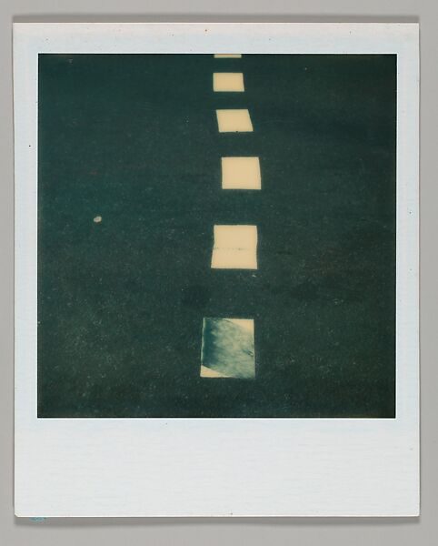 [Lane Divider], Walker Evans (American, St. Louis, Missouri 1903–1975 New Haven, Connecticut), Instant internal dye diffusion transfer print (Polaroid SX-70) 