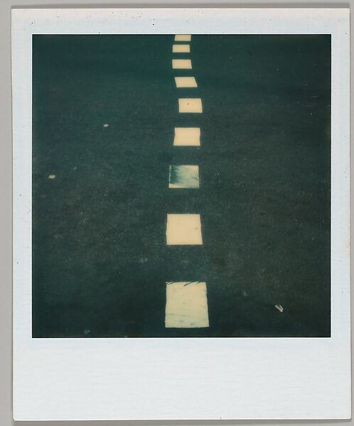 [Lane Divider], Walker Evans (American, St. Louis, Missouri 1903–1975 New Haven, Connecticut), Instant internal dye diffusion transfer print (Polaroid SX-70) 