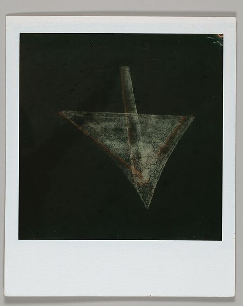 [Street Arrow], Walker Evans (American, St. Louis, Missouri 1903–1975 New Haven, Connecticut), Instant internal dye diffusion transfer print (Polaroid SX-70) 
