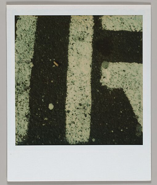 [Detail of Street Lettering], Walker Evans (American, St. Louis, Missouri 1903–1975 New Haven, Connecticut), Instant internal dye diffusion transfer print (Polaroid SX-70) 